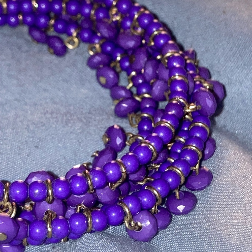 Purple Beaded Bracelet - Picture 2 of 3
